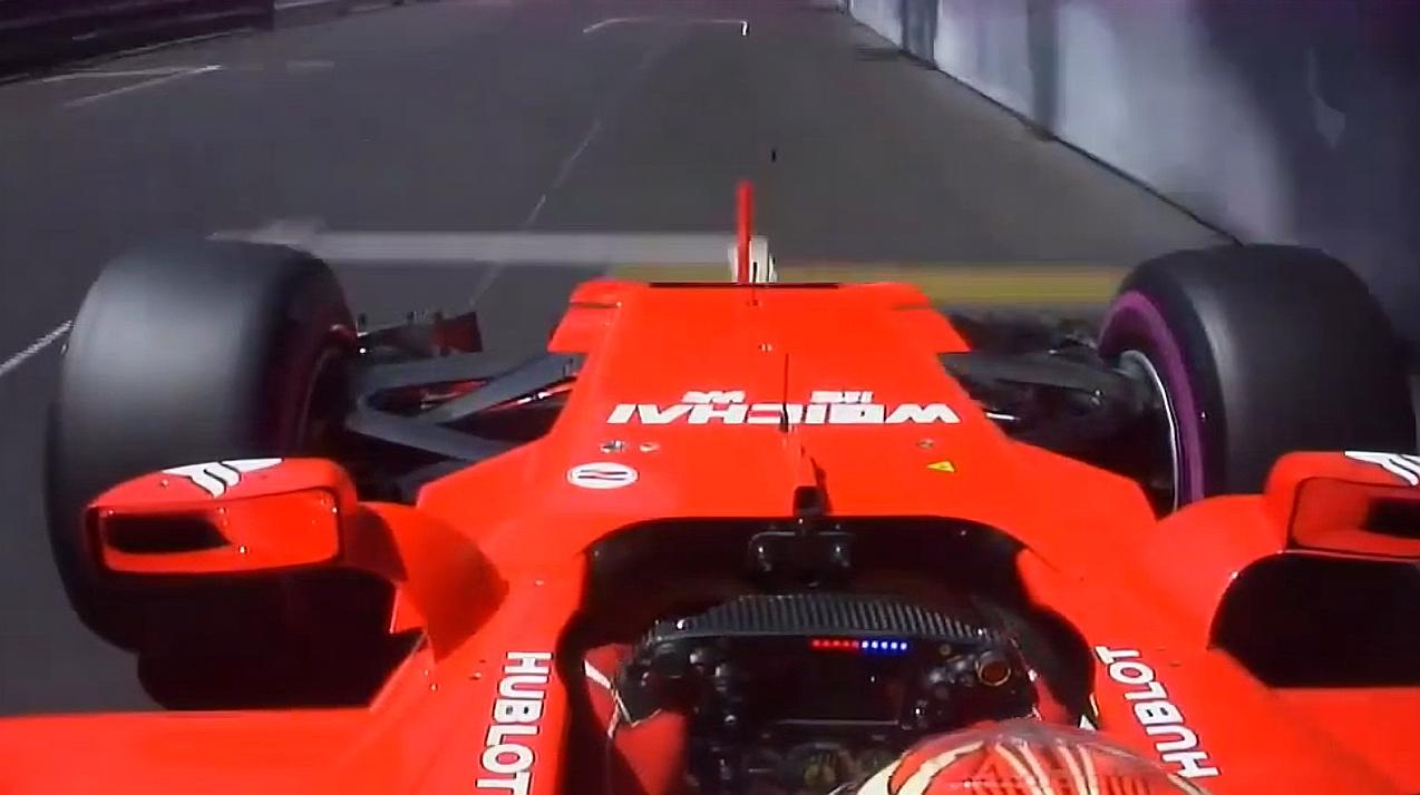 F1职业车手到底有多强？杆位圈离墙仅半寸，全油门出弯