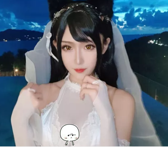 腐团儿cos白娘子,照片背后的一处风景,比她本人美十倍