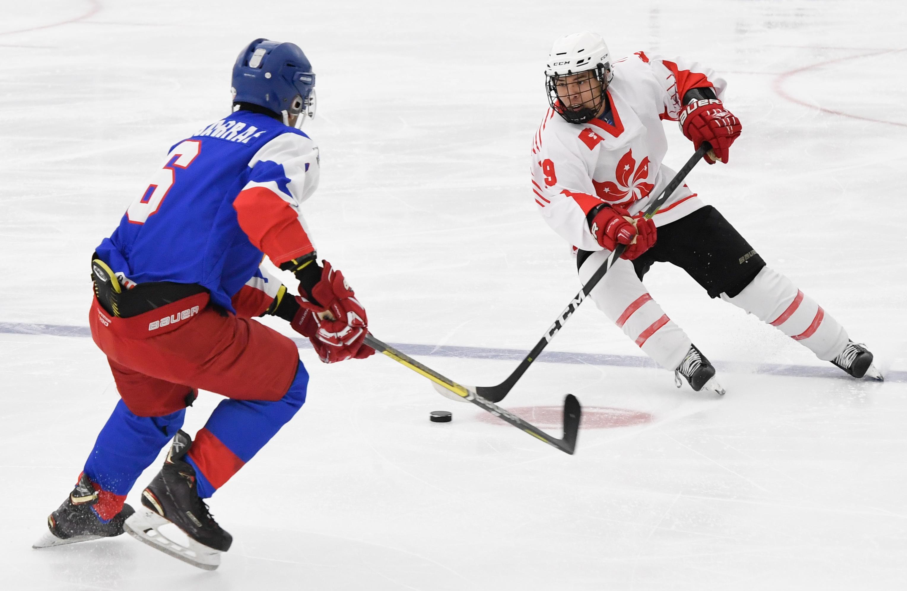 冰球——北京2022冬奥会男子资格赛:中国香港胜科威特