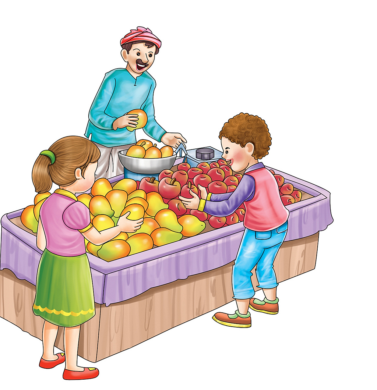 刚才买水果,问老板:这水果甜不甜?