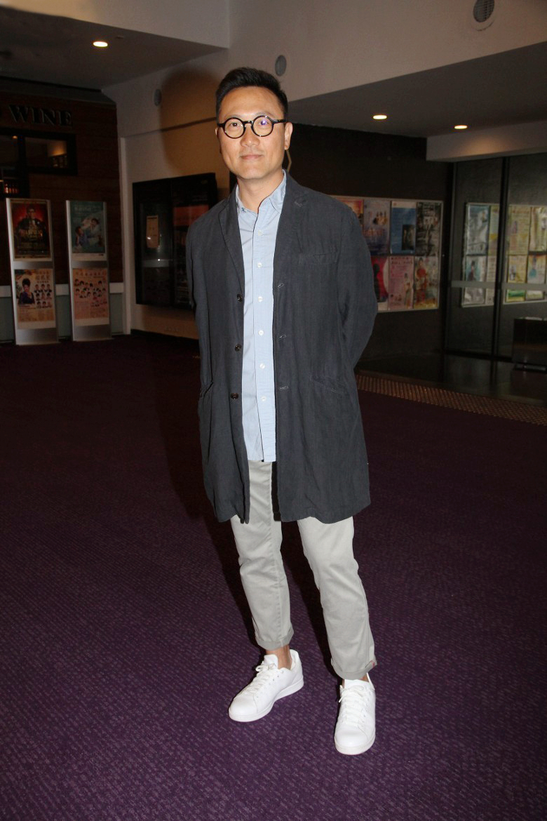 艺人苏玉华与男友潘灿良出席《香港话剧团2019-20剧季发布会》.