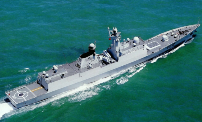 中国海军054a型529号隐身导弹护卫舰