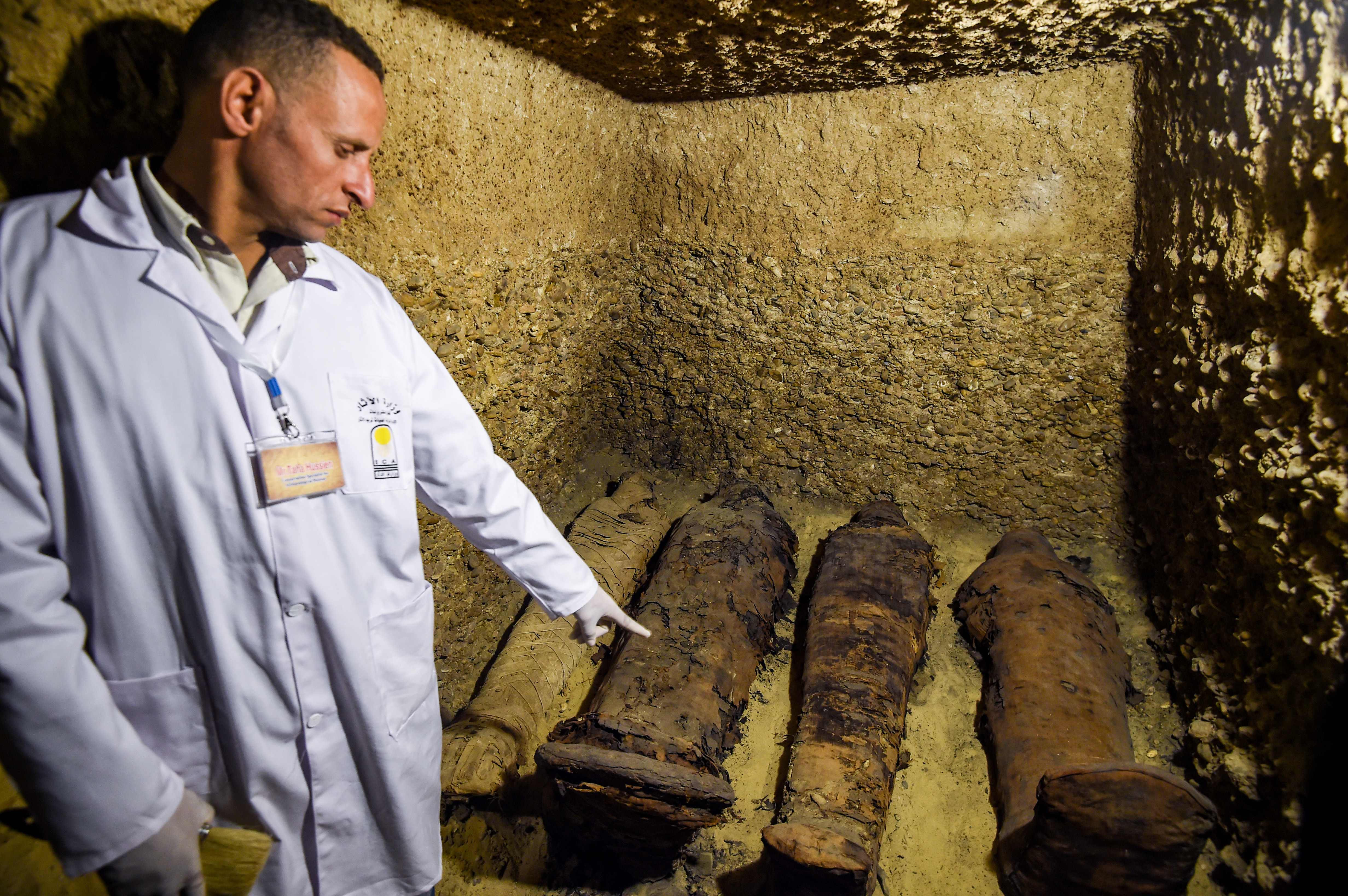 埃及考古发现40多具保存良好的木乃伊