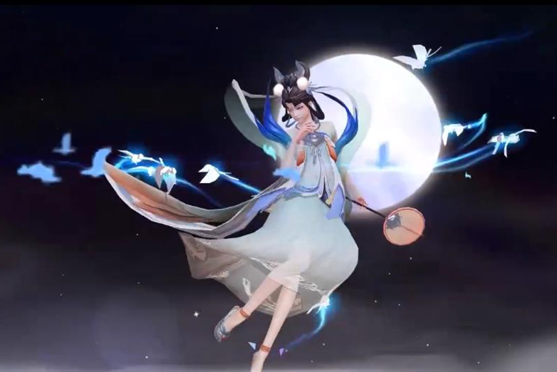 嫦娥后羿情人节皮肤模型公布!取名"如梦令",出场动画细节好评