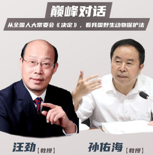 北大法学院汪劲:"禁食"野生动物,矫枉必须过正