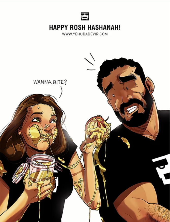 以色列漫画家yehuda adi devir在社交网络上有将近70万的粉丝,而这