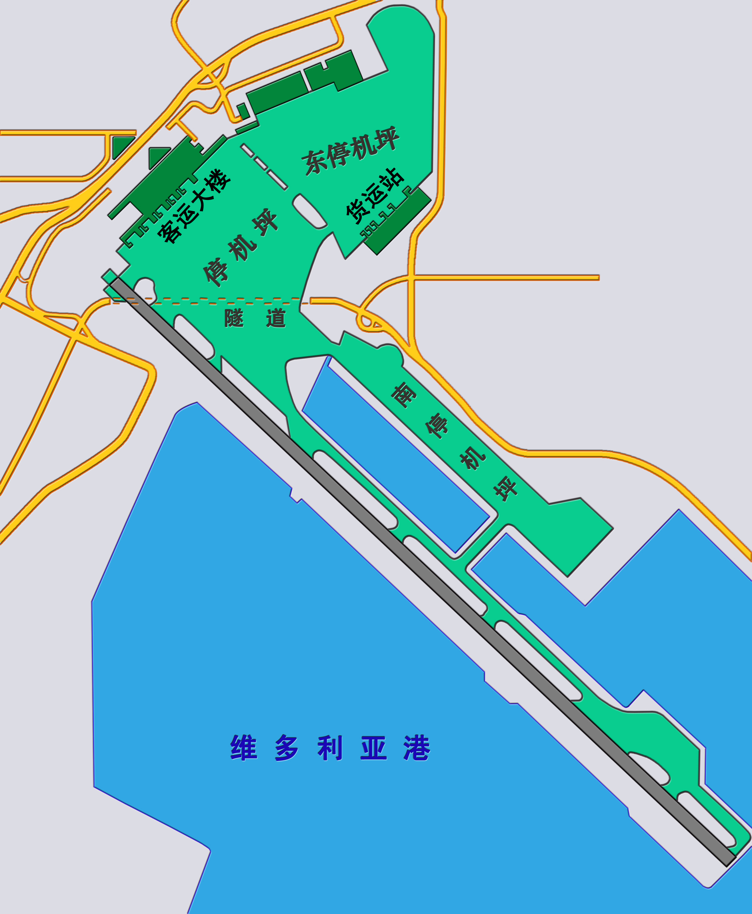 香港填海造陆地图图片