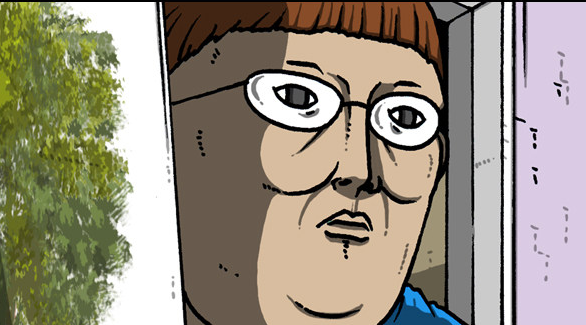 搞笑漫画:赵石为了刷掉油漆,把对面的年轻画家给整自闭了!