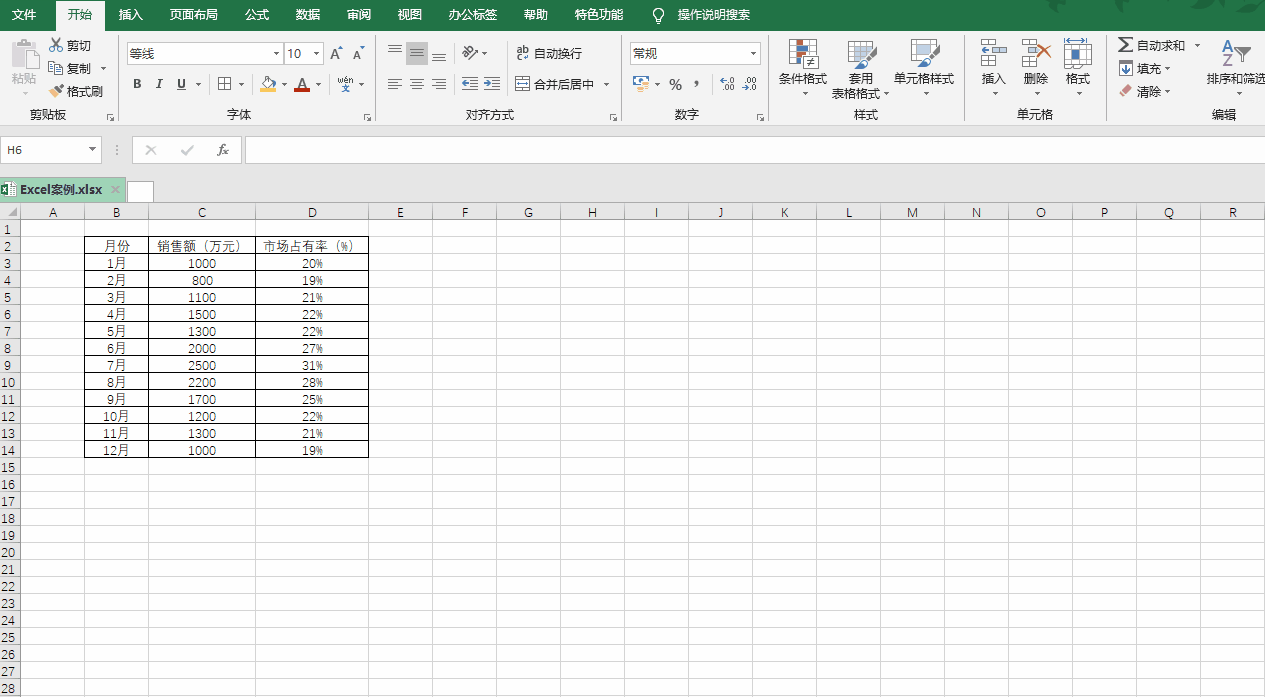 [excel教程]折线 柱状图在一张表里?手把手教你做复合图表!动图