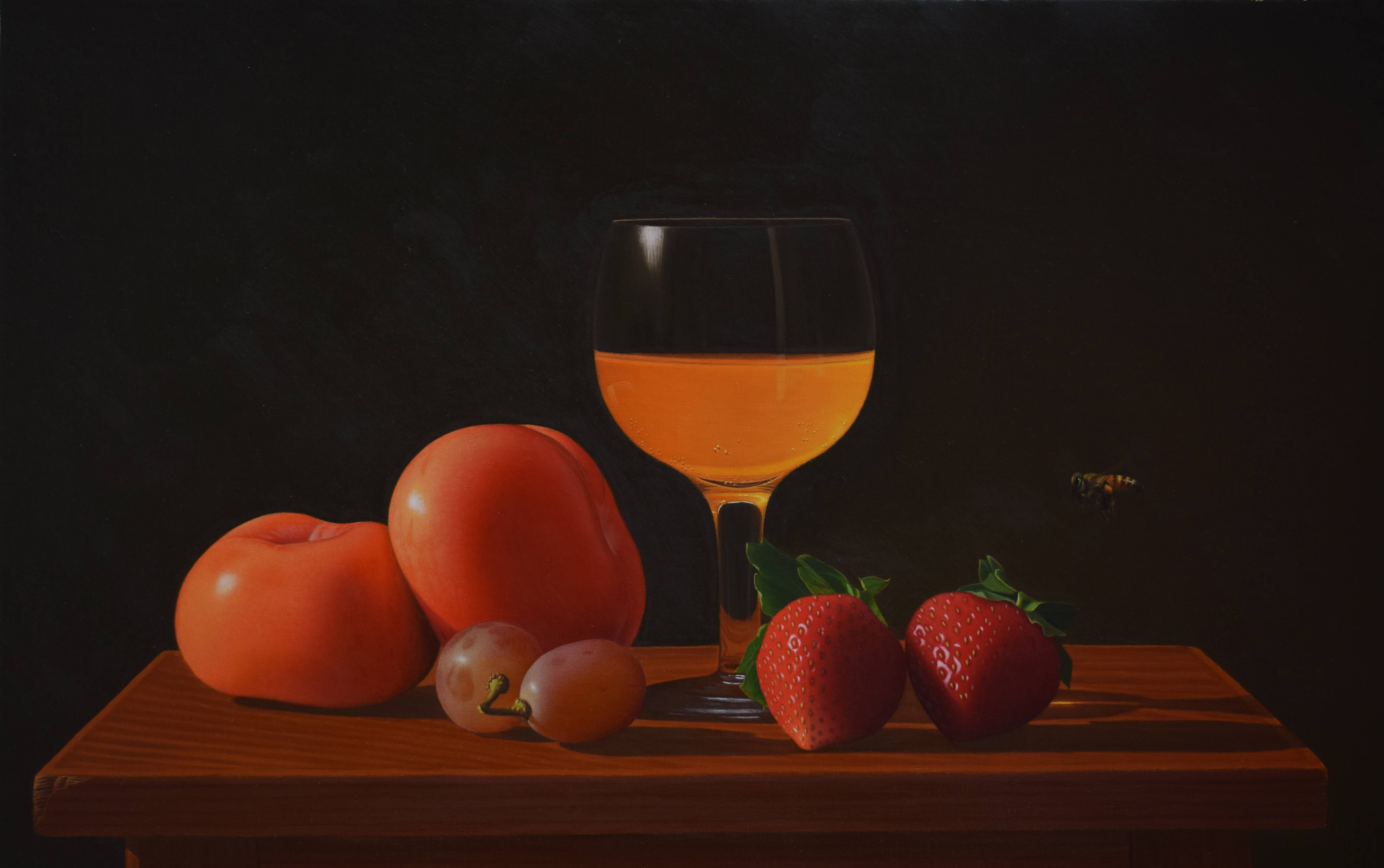 写实油画的静谧之美——叶卫国水果作品欣赏