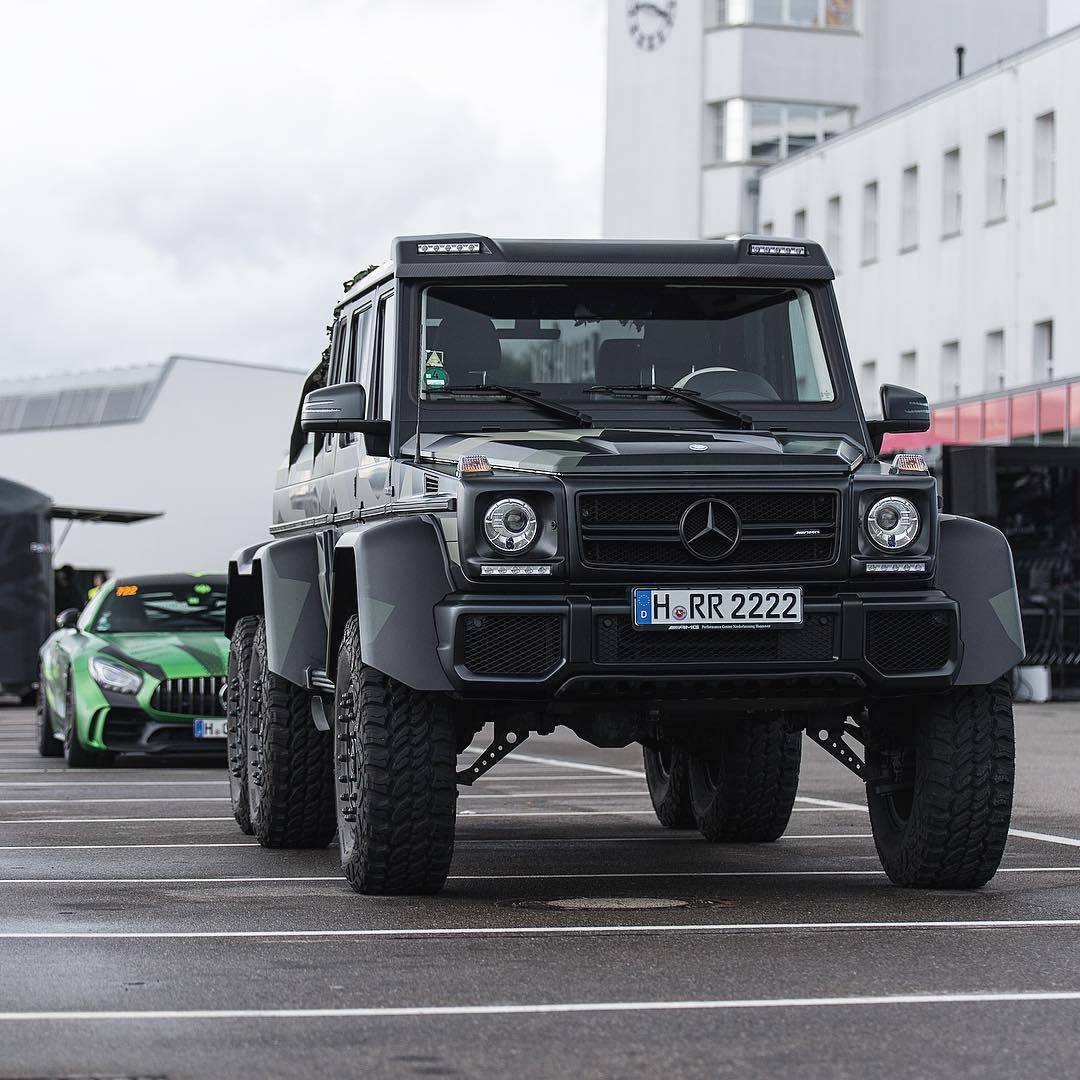 奔驰大g,改装过后很有吸引力