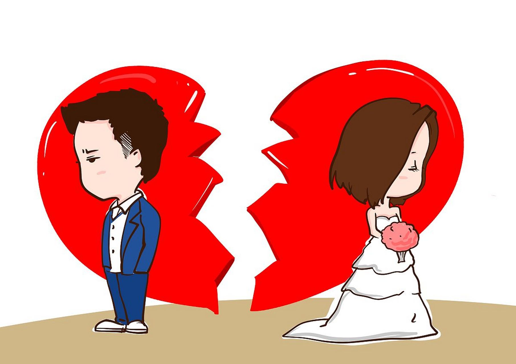 他们的婚姻只持续了短短两年,离婚声明发布后,一片哗然.