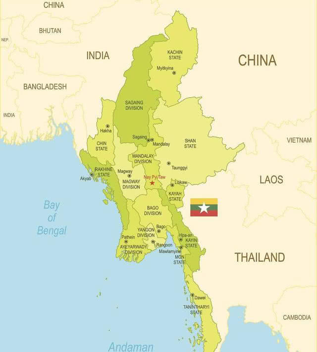 缅甸示意图图片
