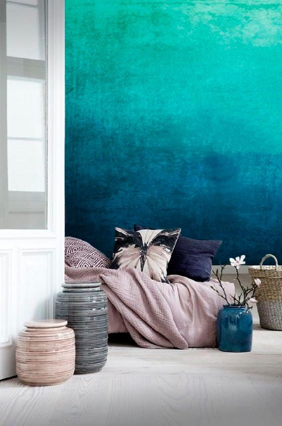 渐变色墙面,你要不要试一下?