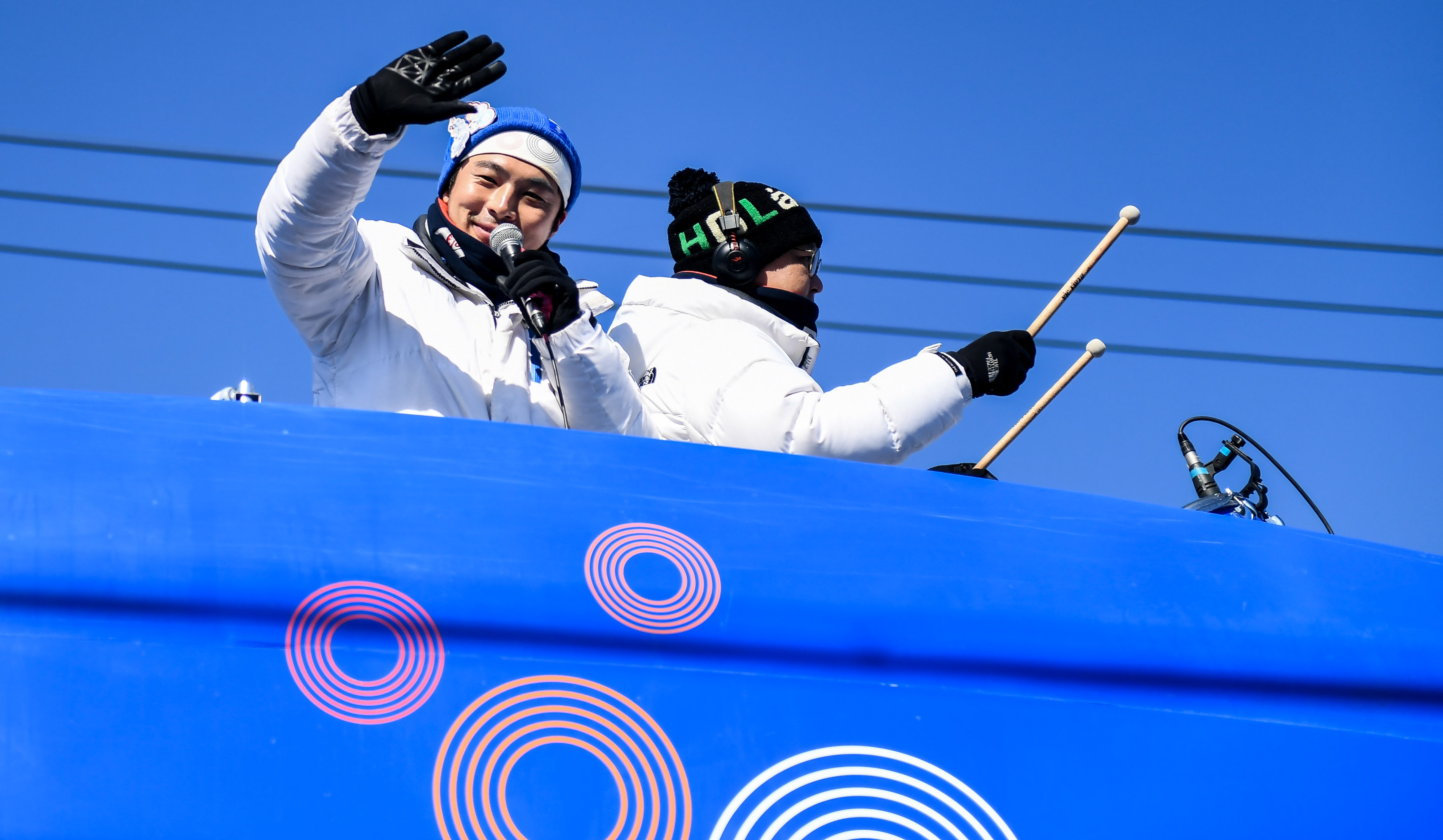 冬奥会  7 平昌冬奥会火炬在东海市传递