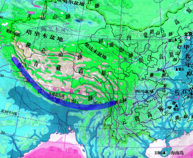 网友问:挖开喜马拉雅山脉,让季风吹进来改善西部气候是否可行?