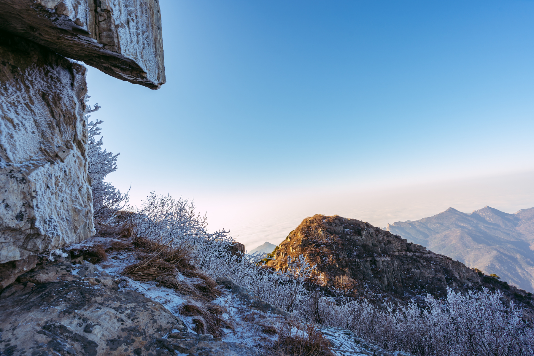 风光摄影:泰山云海日出雾凇