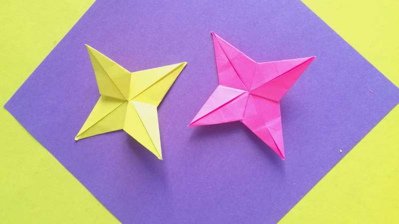 手工折纸,四角星简单易学秀恩爱神器,撒狗粮妥妥的,教育,兴趣学习