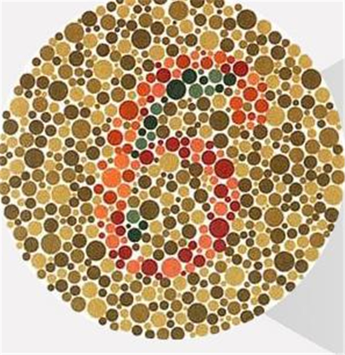 看不到图1中的5,说明你是红绿色盲别报名了