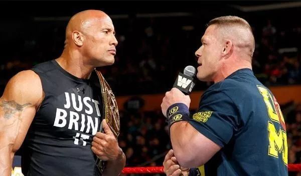 巨石强森离开wwe时被约翰塞纳怒骂,现在他终于理解当初的强森了