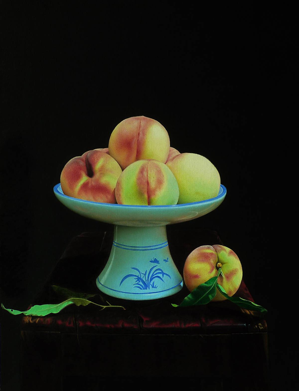 写实油画的静谧之美——叶卫国水果作品欣赏