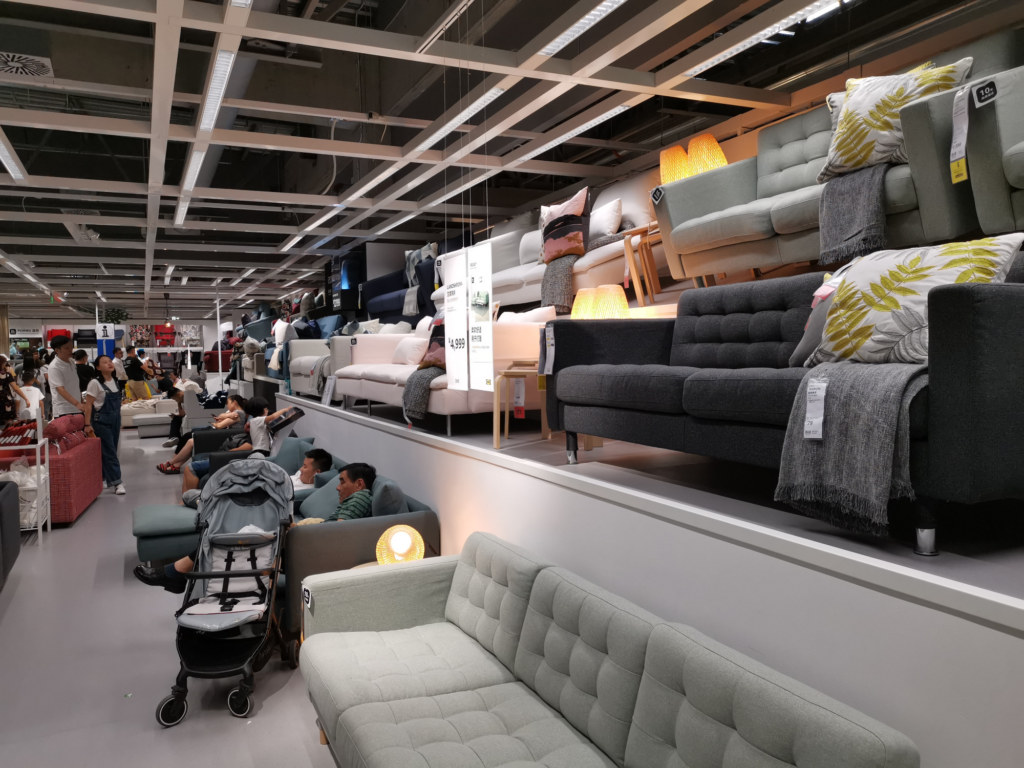 今天终于逛了郑州宜家,太大了太累了