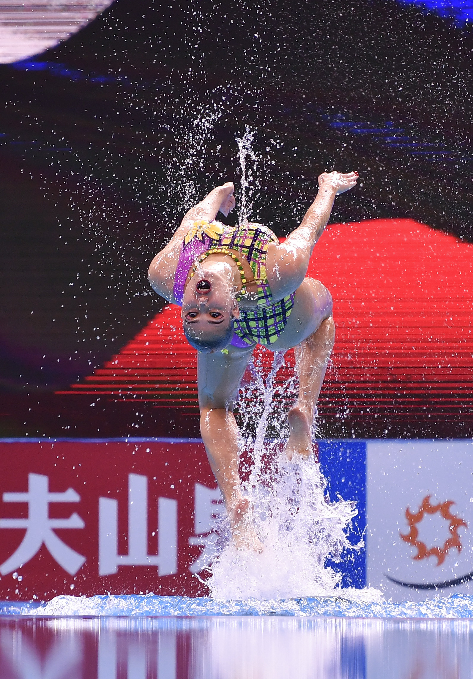 新华社照片,光州(韩国),2019年7月20日    (游泳世锦赛)(9)花样游泳