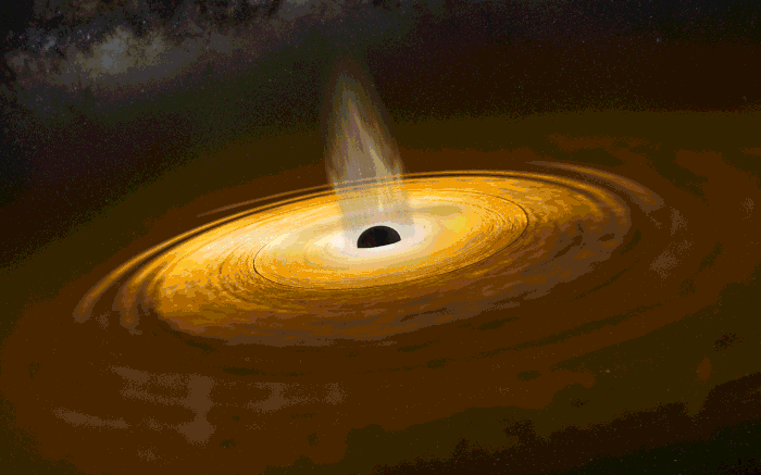 10亿光年外,天文学家绘制到这个黑洞的气体漩涡,黑洞看得见