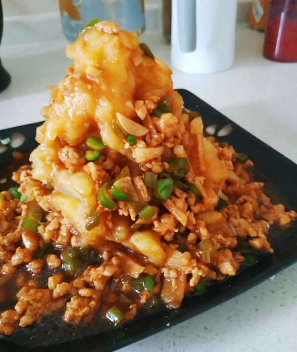 简单易上手的火山土豆泥,味道绵软香浓,我家孩子都馋哭了