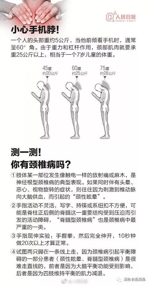 别再折腾你的颈椎了!长期低头玩手机颈椎或承重27公斤