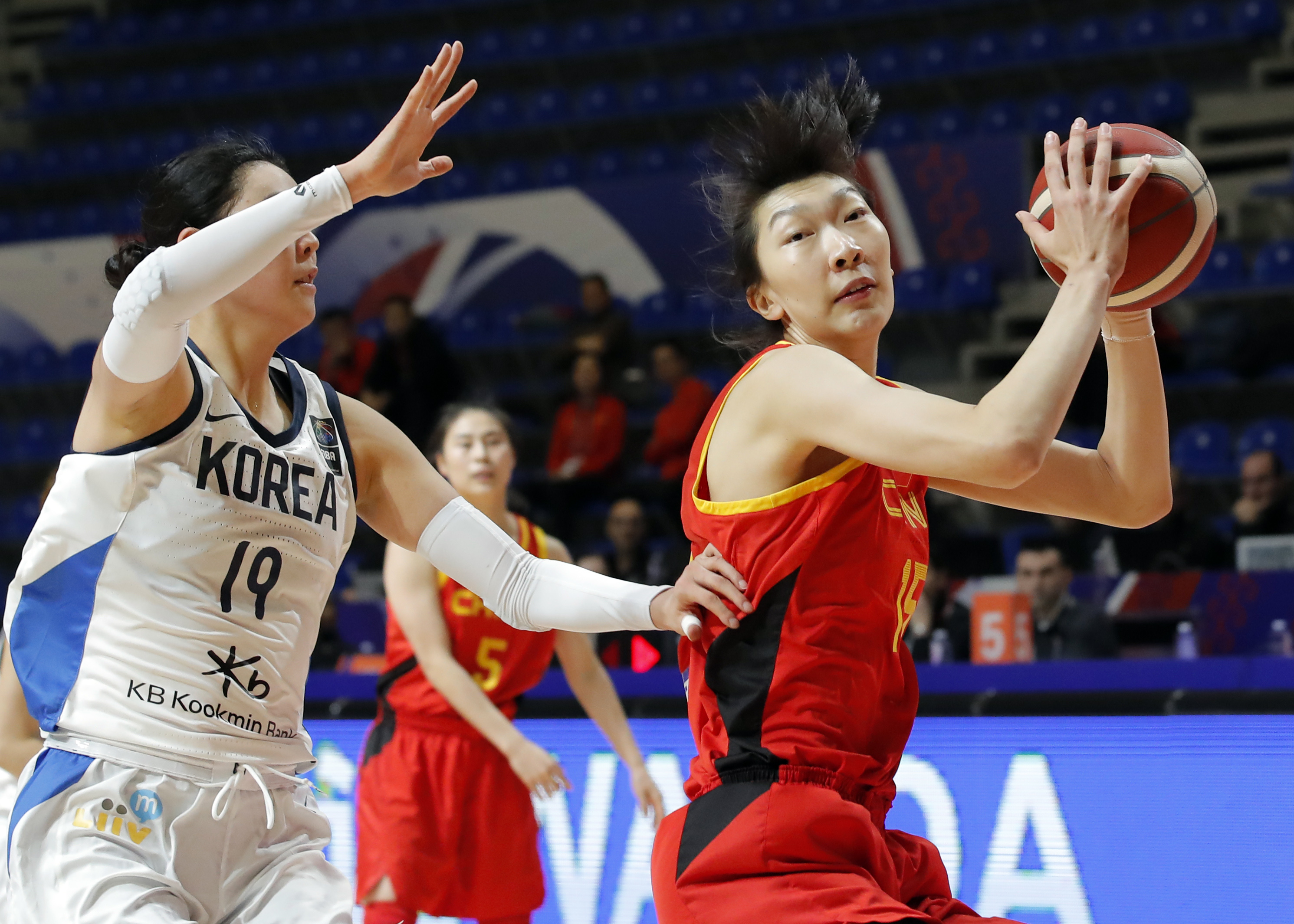 篮球——东京奥运会女篮资格赛:中国队胜韩国队取得三连胜(6)