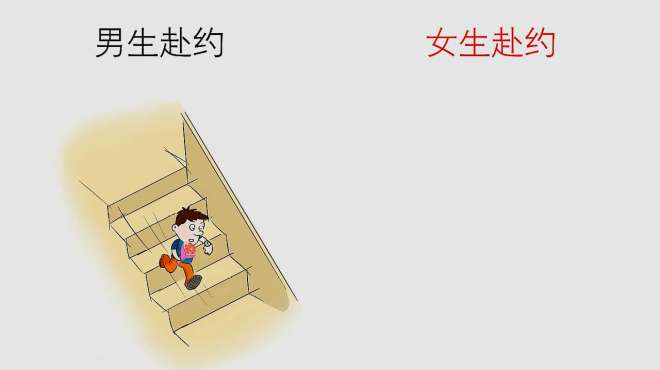 [图]同样赴约，男生和女生有什么区别？