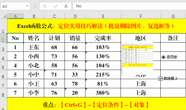 excel函数公式:含金量超高的定位(ctrl g)实用技巧解读