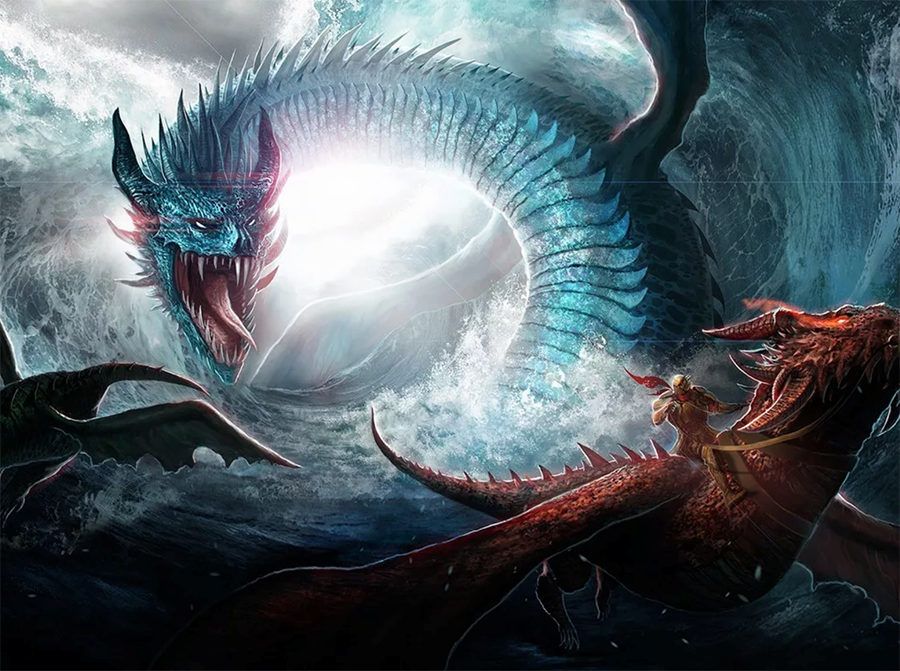 小说故事中传说的霸气动物龙