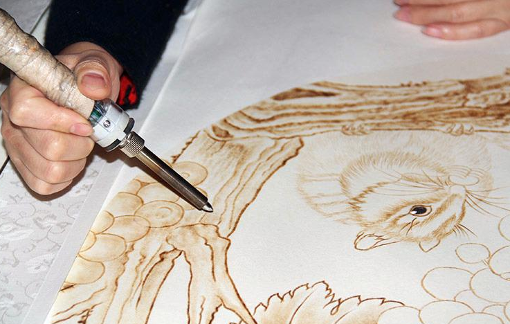 烫画工艺技法,一笔一画烫出来的工艺品