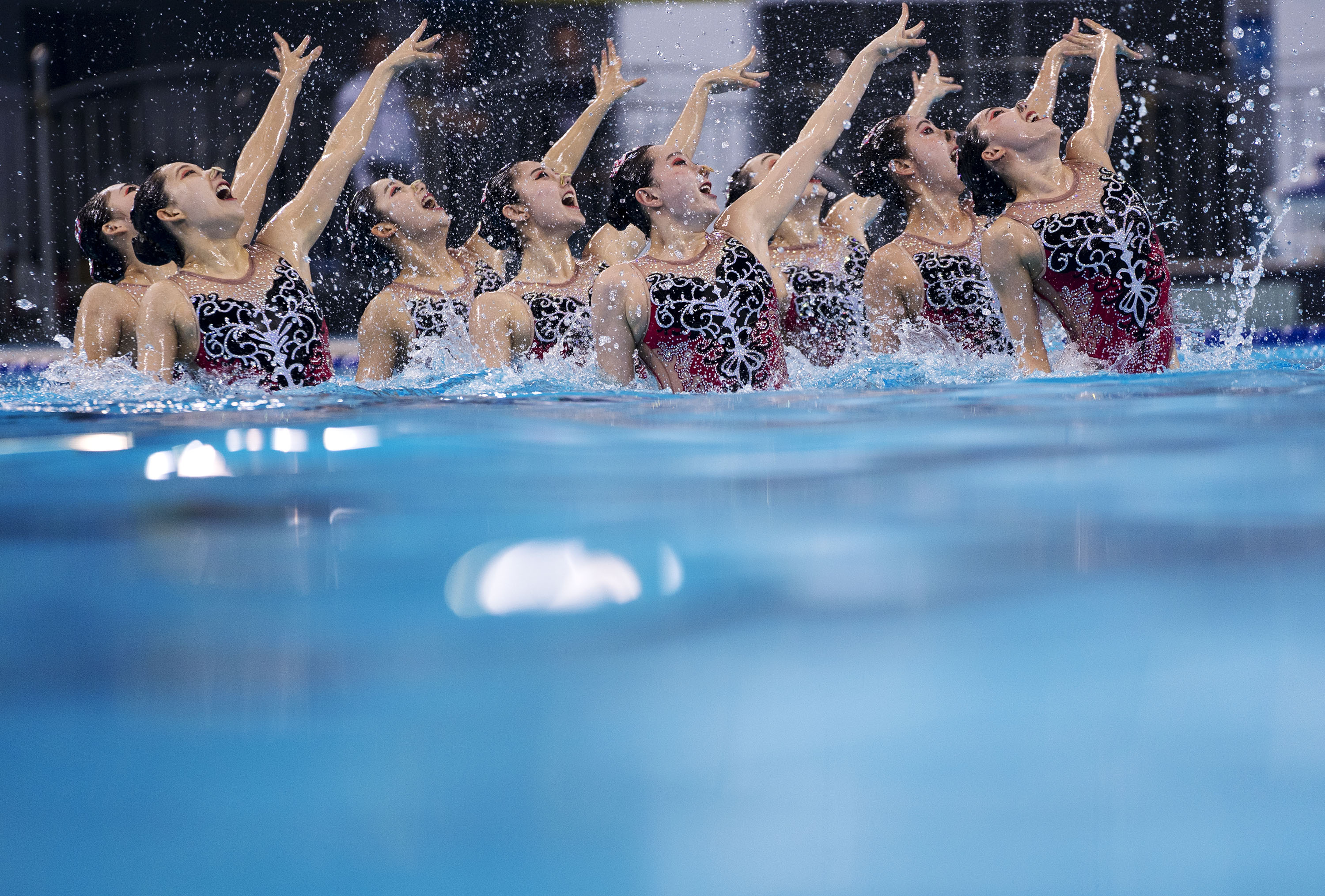 花样游泳——全国冠军赛暨fina花样游泳世界系列赛(中国站)开赛(4)