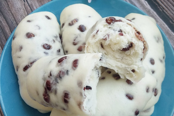 厨娘教你做红豆馒头,超简单,香甜松软,太美味了,一个不够吃!