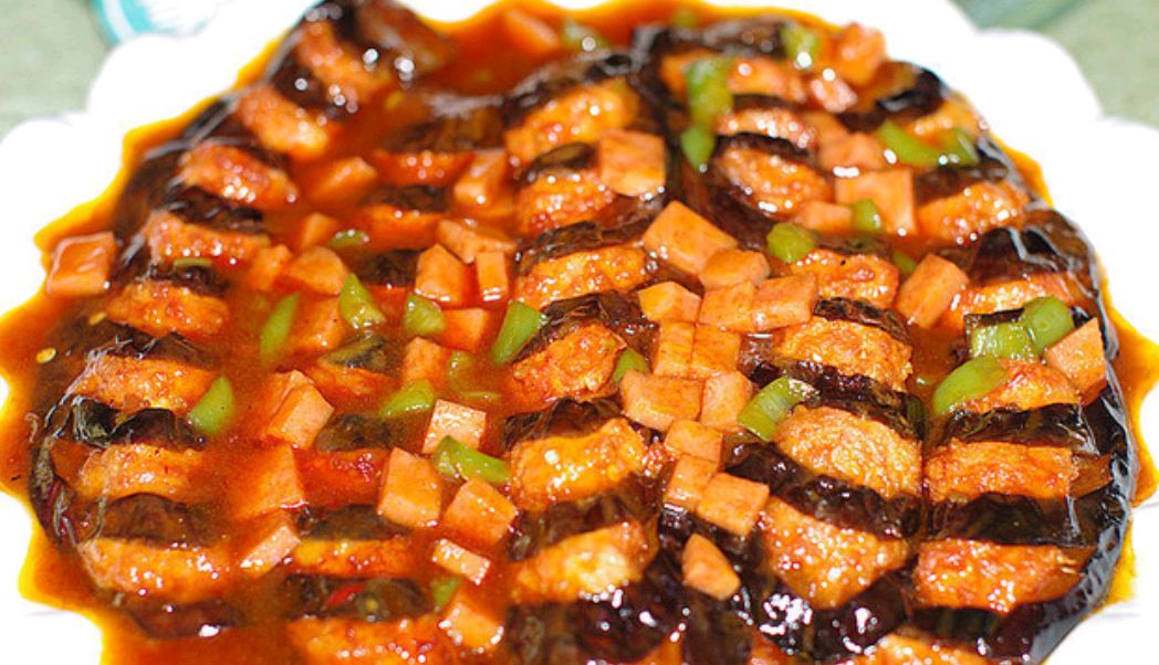 臊子鱼鳞茄,荤素结合,口感舒适