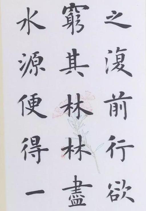 陆启成楷书《桃花源记》,写的真漂亮