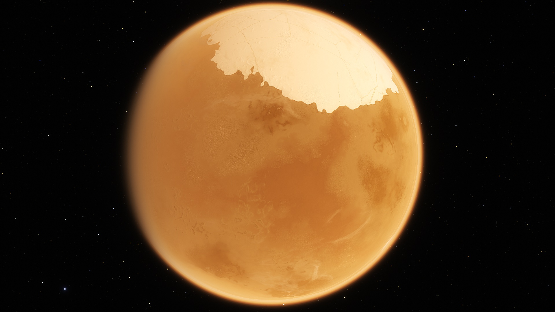 这颗橙黄色的星球位于距离太阳系约10光年附近,它的头顶看起来像是"秃