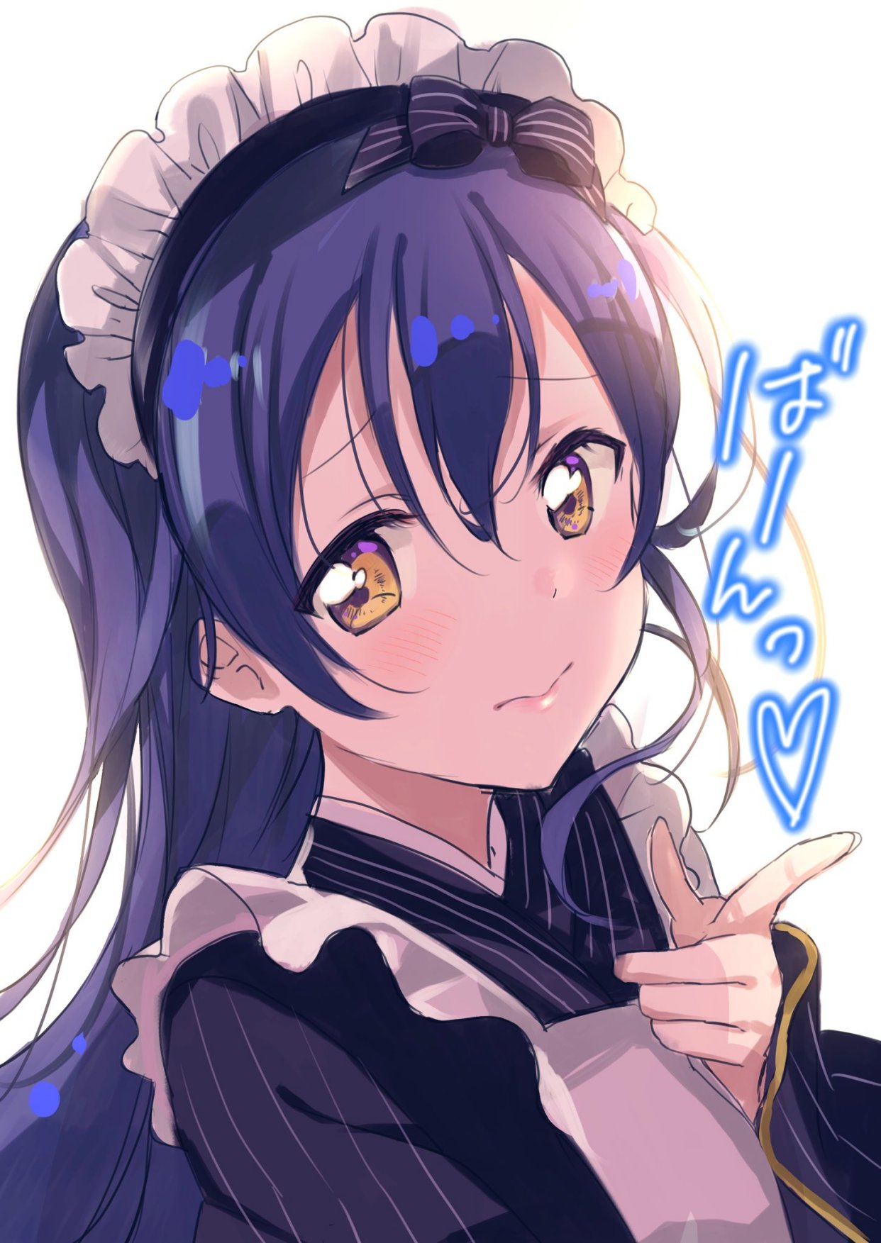 精选日本二次元动画《lovelive!》女主园田海未生日的插画壁纸