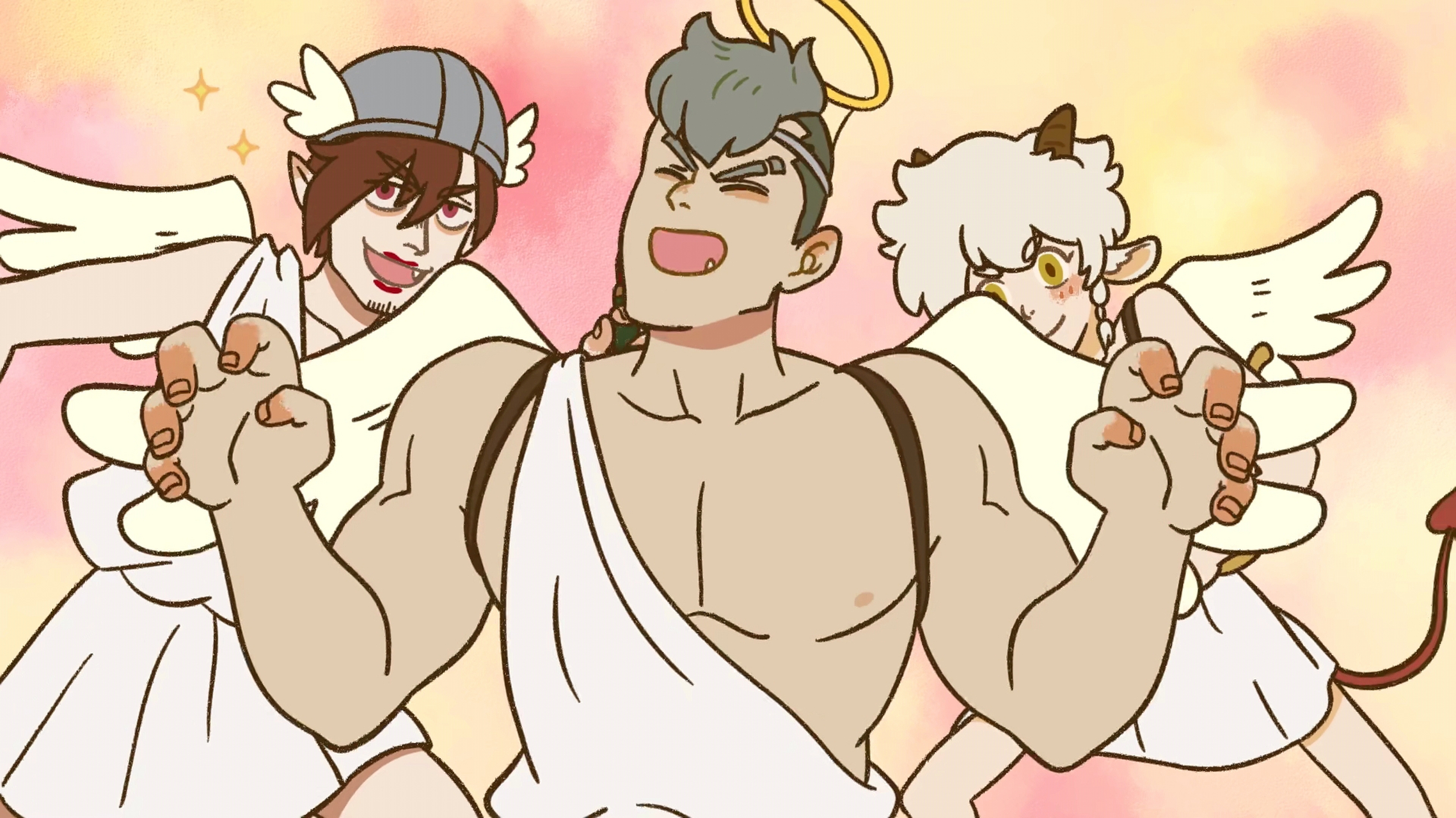 天使版包泥泥,大毛和艾勒,你更新哪一个?#每日打卡# #万圣街