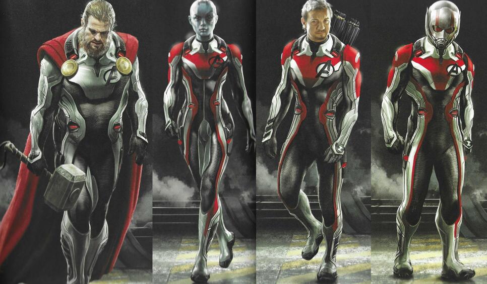 《复联4》量子战甲早期概念图,浩克穿上之后,壮得像辆坦克!