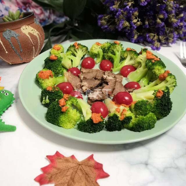 西兰花牛肉拼盘,颜值高营养足,不知道就太亏了