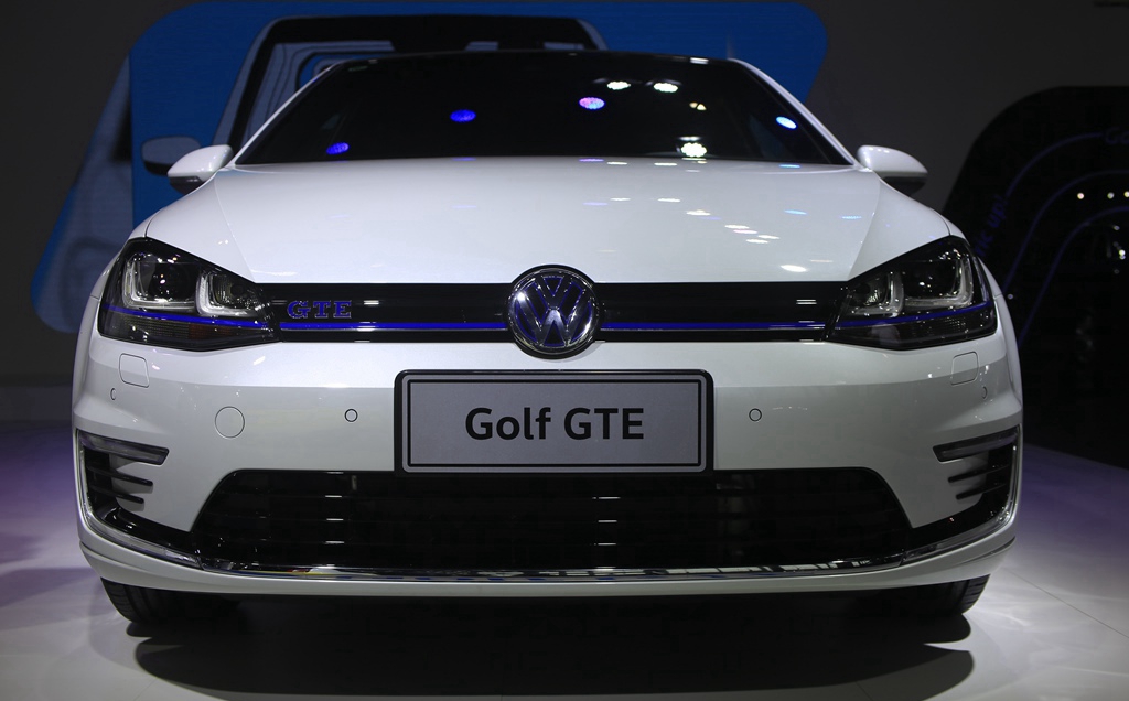 大众高尔夫gte的观赏,外形设计大方,时尚感与颜值并存