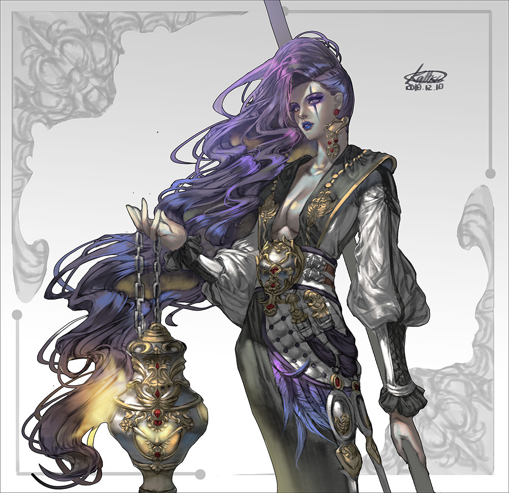 画风扎实人物美型的一组高质量人物插画!动漫迷们快来一饱眼福吧