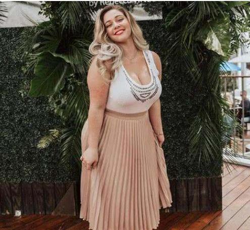 "翻版杨玉环"160斤女模特,身材凹凸有致,肉全长在该长的位置