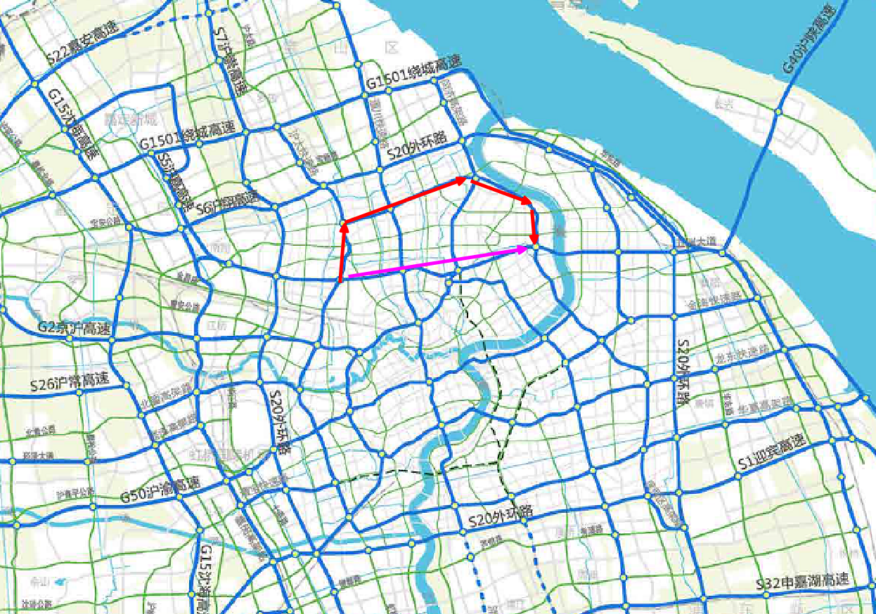 沪太路高架规划图图片