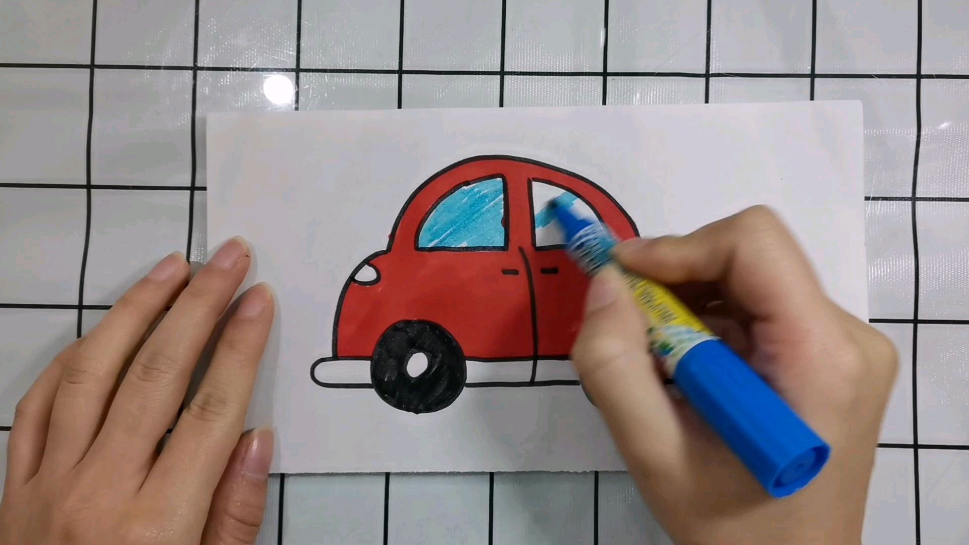 幼儿简笔画图片小汽车,少儿美术儿童画