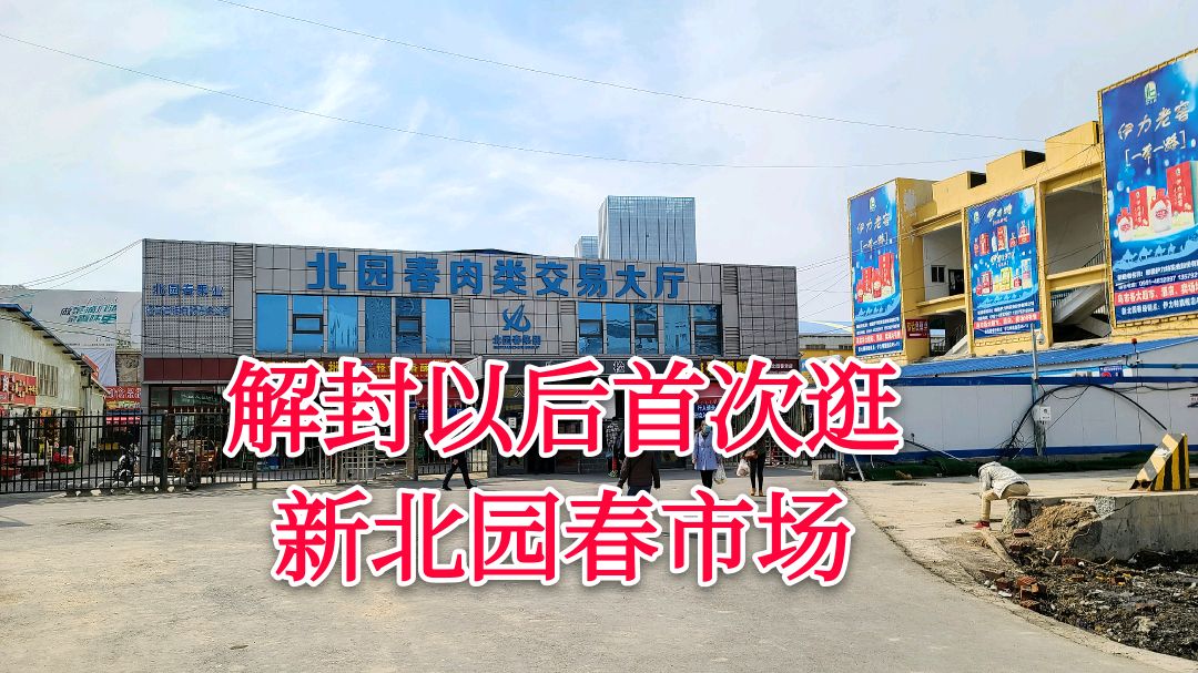 解封后实拍新北园春市场,这里的菜肉价格贵吗?去看看